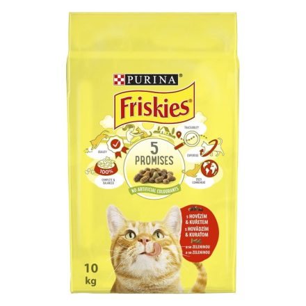 Friskies - száraztáp cicáknak (MARHA&CSIRKE) 10kg