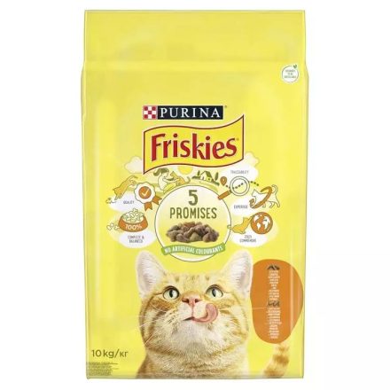Friskies - száraztáp cicáknak (CSIRKÉS) 10kg