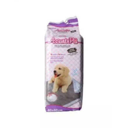AssorbiPiu Hygiene Pad Nappy - Helyhez szoktató - kutyapelenka (aktív szénnel) 60x60cm (40db)