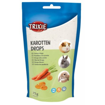 Trixie Carrot Drops - jutalomfalat (répás) rágcsálók részére (75g)