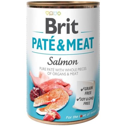 Brit Paté & Meat Salmon kutyakonzerv - 400g