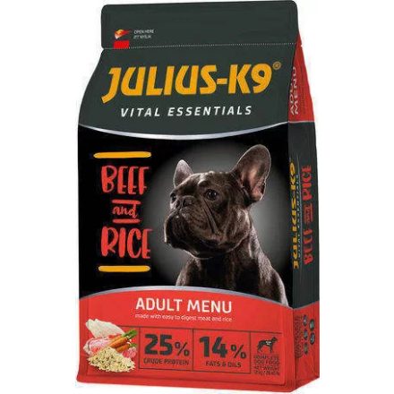 JULIUS K-9 HighPremium (3kg) ADULT Excellence Beef&Rice kutyatáp