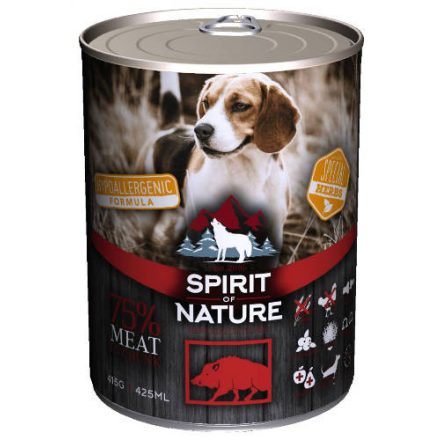 Spirit of Nature Hypoallergenic  kutyakonzerv DOG (Wild boar/Vaddisznó) 415g