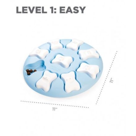 Puppy Smart Blue interaktív csemege kirakós kutyajáték Level 1.