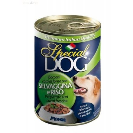 Special Dog - vadhúsos és rizs  kutyakonzerv - 400g