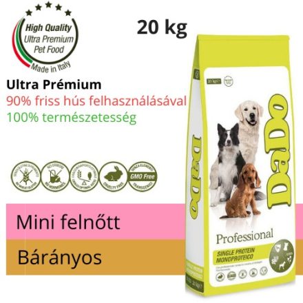  Dado Adult Mini Breed Lamb&Rice kutyatáp 20kg