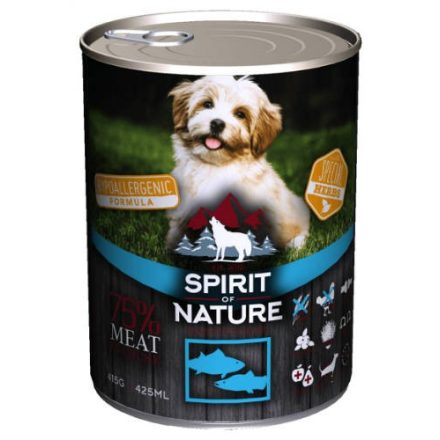 Spirit of Nature Hypoallergenic kutyakonzerv DOG (tonhal - lazac) 415g