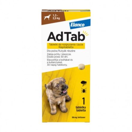 ADTAB rágótabletta kutyák részére ( 1,3 - 2,5kg )
