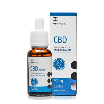 USA medical CBD olaj 250mg / 30ml kutyáknak és macskáknak ízületi bántalom , gyulladás, étvagytalanság ellen 