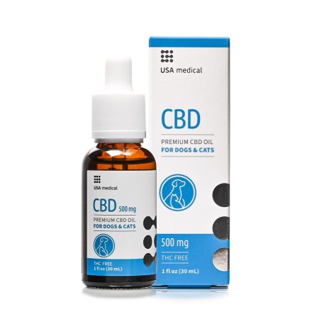 USA medical CBD olaj 500mg / 30ml kutyáknak és macskáknak ízületi bántalom , gyulladás, étvagytalanság ellen 