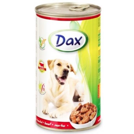 Dax - marhás kutyakonzerv (1240g) 12#