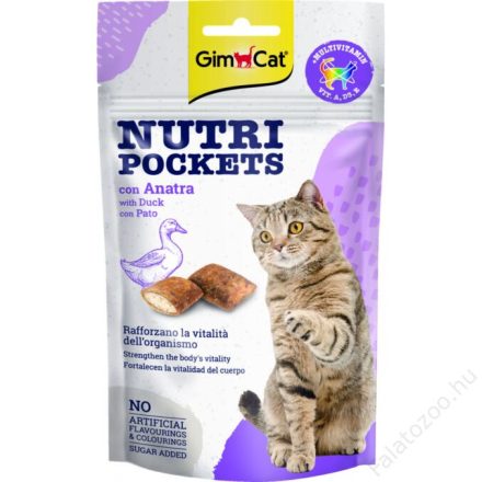 GimCat Snack Nutripockets Kacsa (60g)