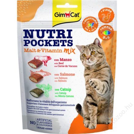 GimCat Snack Nutripockets Maláta & Vitamin Mix (150g)