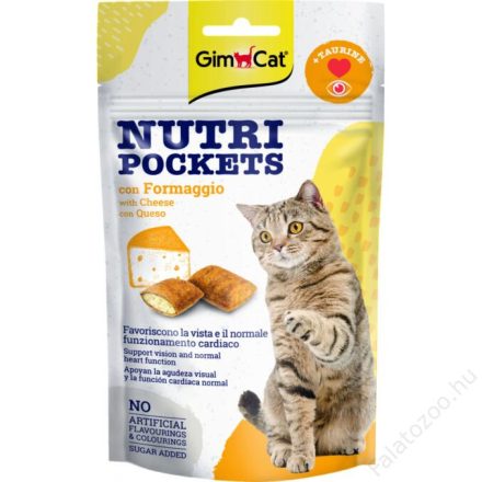 GimCat Snack Nutripockets Sajt & Taurin (60g)