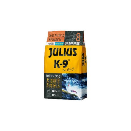 Julius K-9 Utility Dog Hypoallergenic Salmon,spinach Adult (lazac,spenót) száraztáp - Felnőtt kutyák részére 