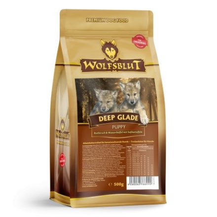 Wolfsblut Deep Glade Puppy  kutyatáp- Rőtvad és vizibivaly édesburgonyával (12,5kg)